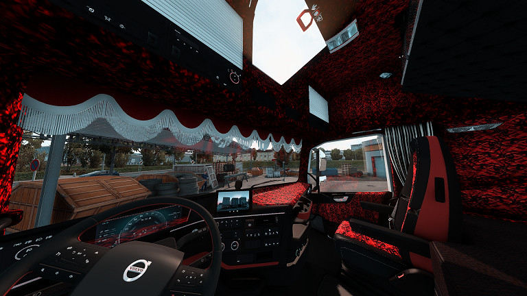 Volvo FH5 Red Danish Plush Interior NEW